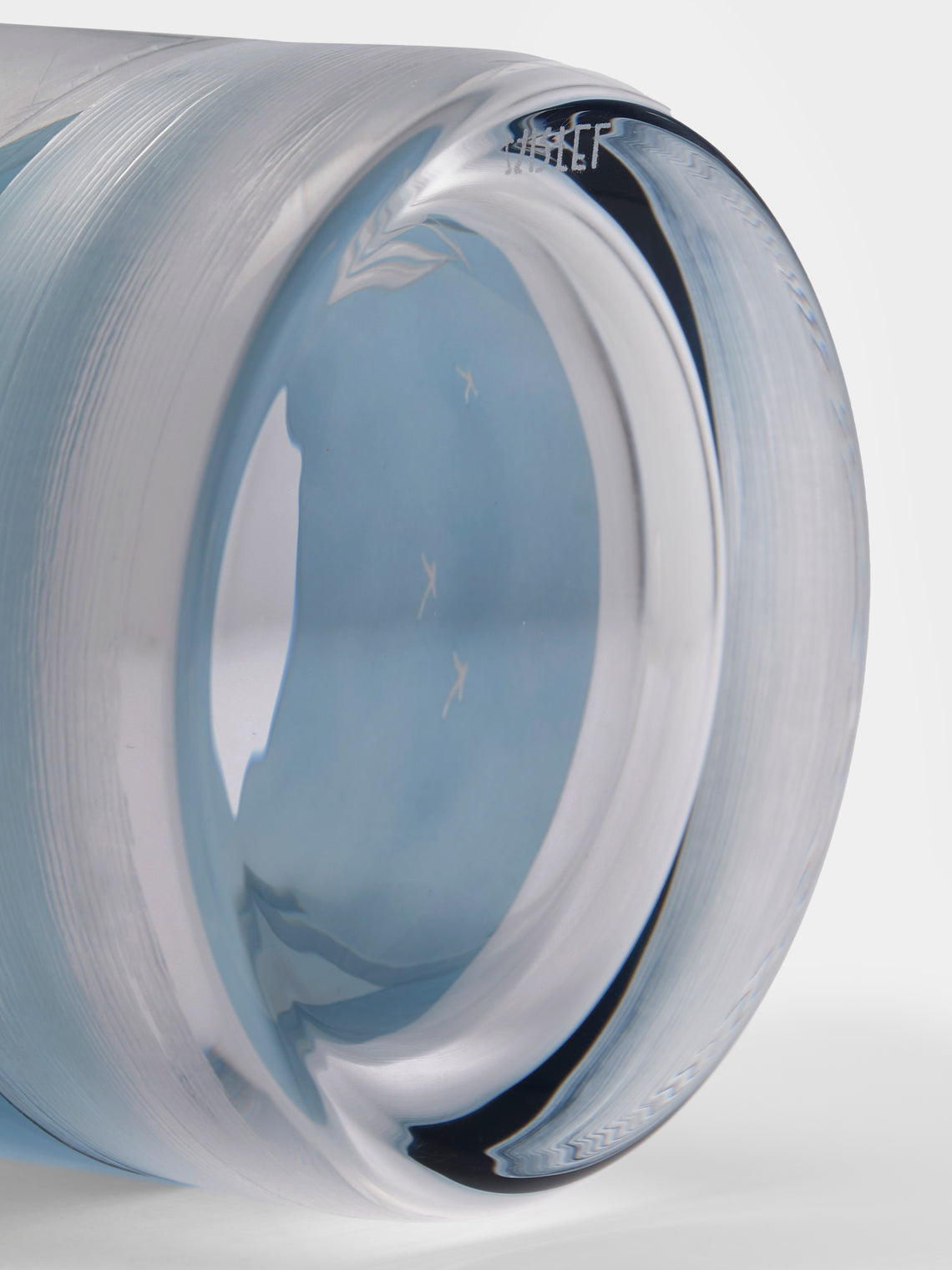 Artel - Golden Age of Yachting Hand-Engraved Crystal Double Old Fashioned Tumbler - Blue - ABASK