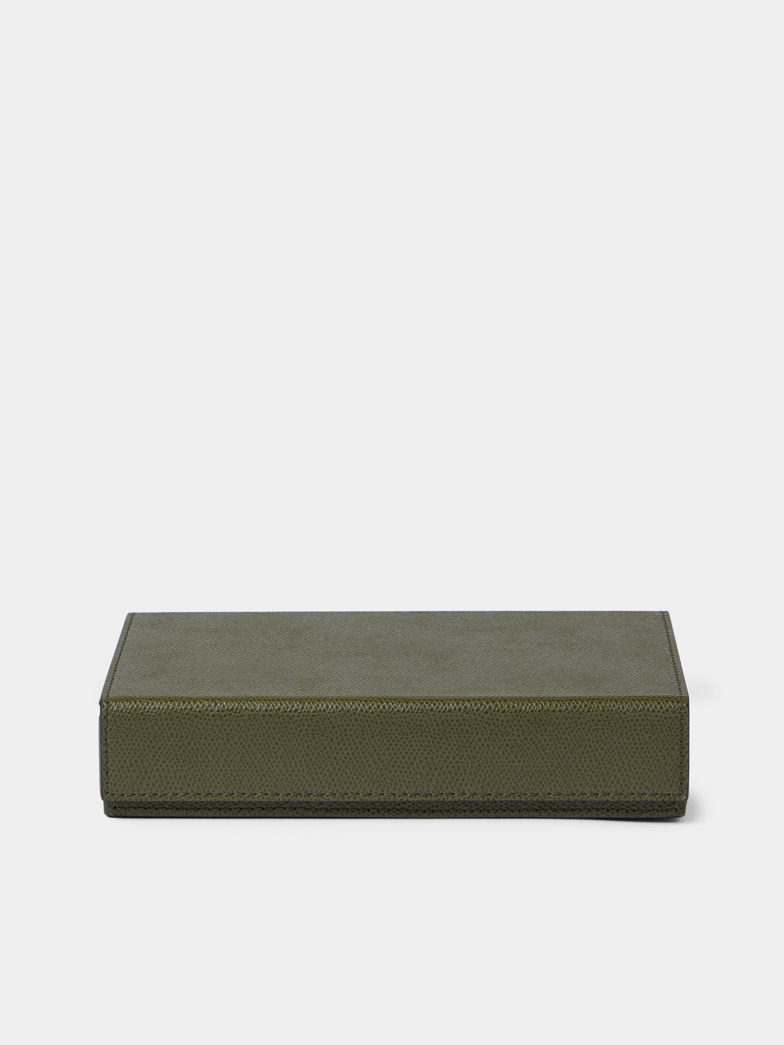 Giobagnara - Parma Leather Dominoes Set - Green - ABASK