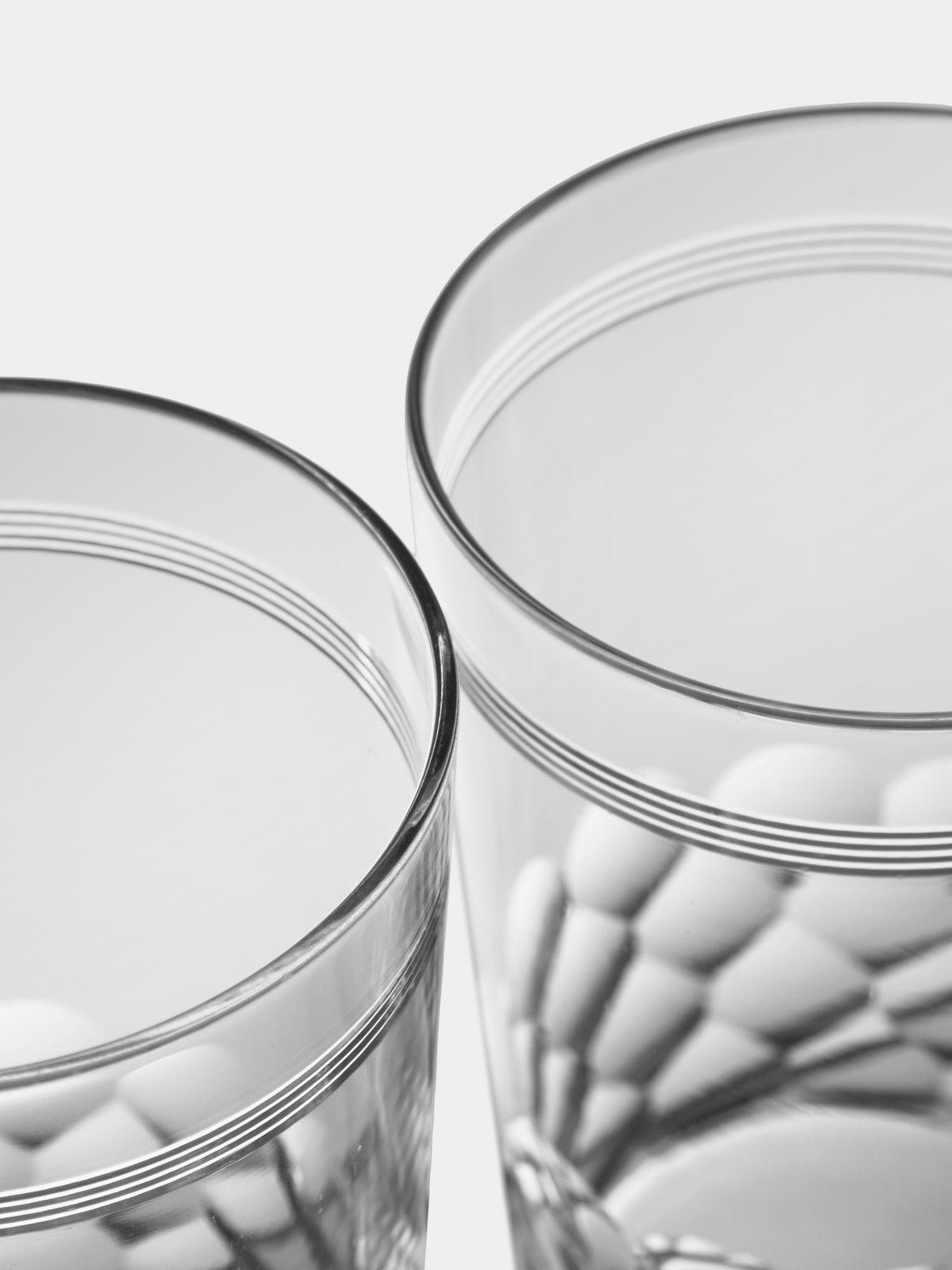 Antique and Vintage - Early-20th-Century Baccarat Crystal Tumblers (Set of 10) - Clear - ABASK