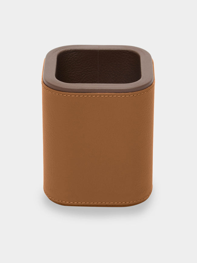 Giobagnara x Poltrona Frau - Leather Pen Holder - Tan - ABASK - 