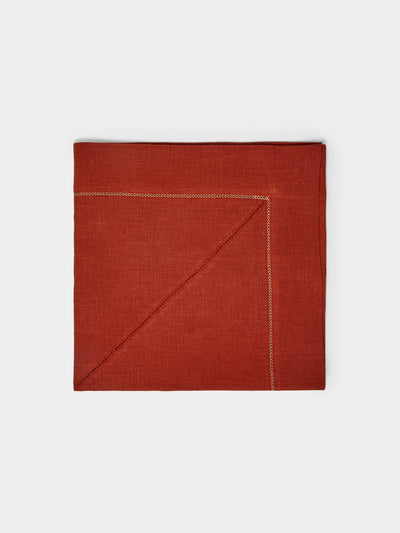 Peter Speliopoulos Projects - Hem-Stitch Linen Napkins (Set of 4) -  - ABASK - 