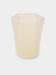 Cosima - Hex Hand-Blown Glass Tumbler - Yellow - ABASK - 