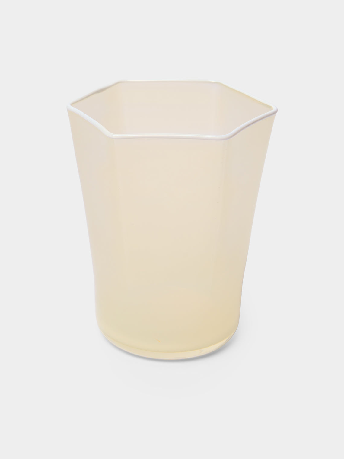 Cosima - Hex Hand-Blown Glass Tumbler - Yellow - ABASK - 