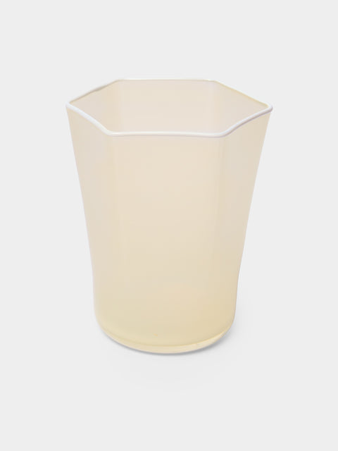 Cosima - Hex Hand-Blown Glass Tumbler - Yellow - ABASK - 