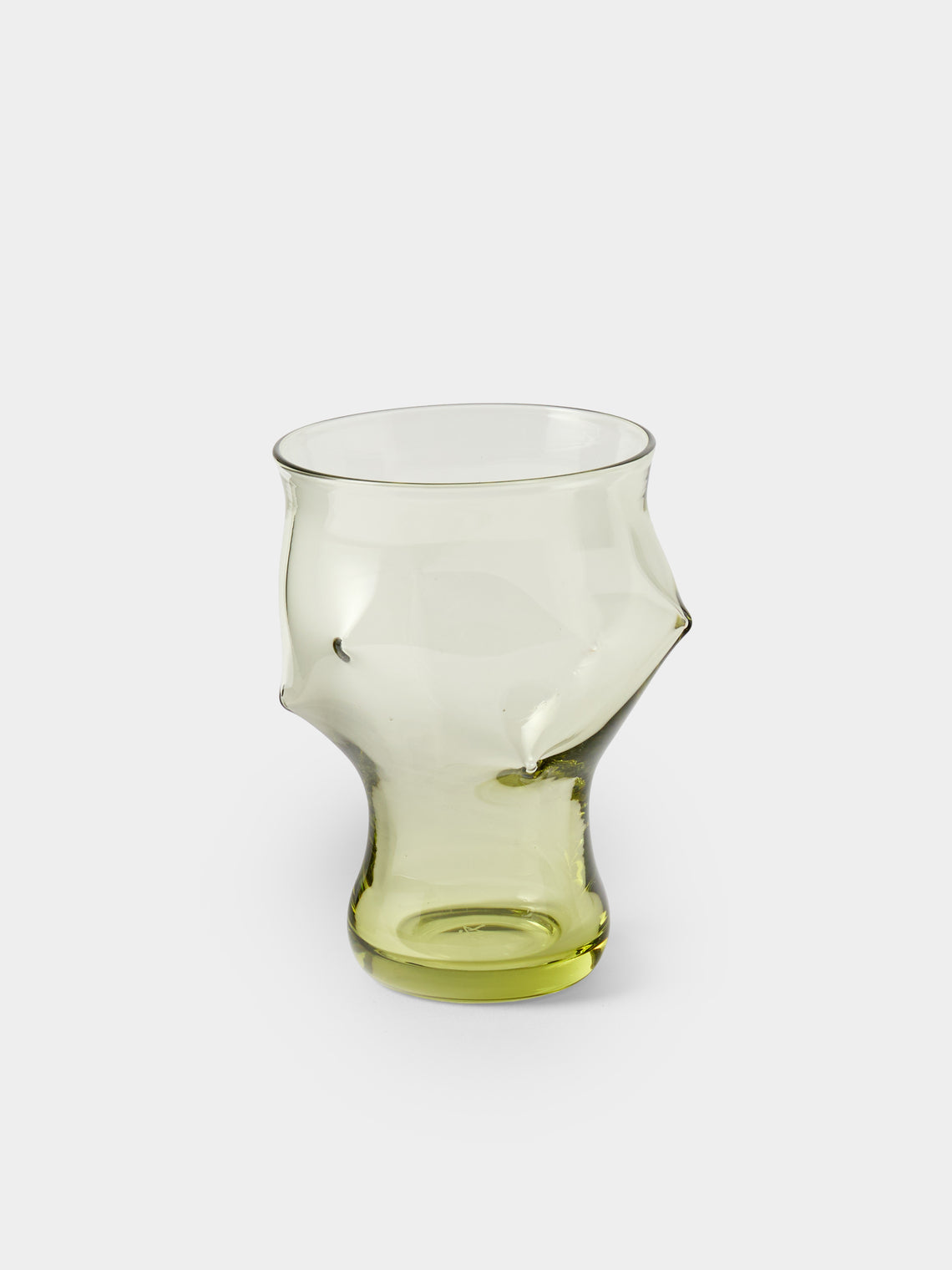 Nijima Glassworks - Hand-Blown Volcanic Glass Tumblers (Set of 2) - Green - ABASK- 
