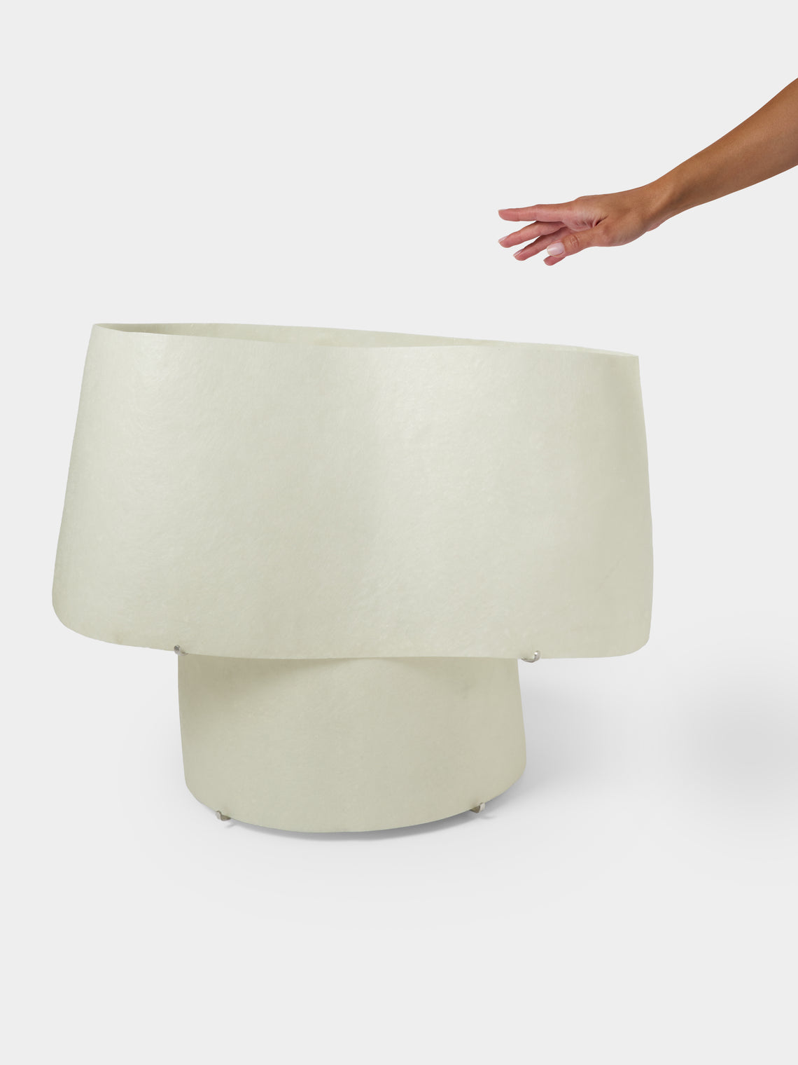 Kilzi - The Mush Fiberglass Low Table Lamp - Ivory - ABASK