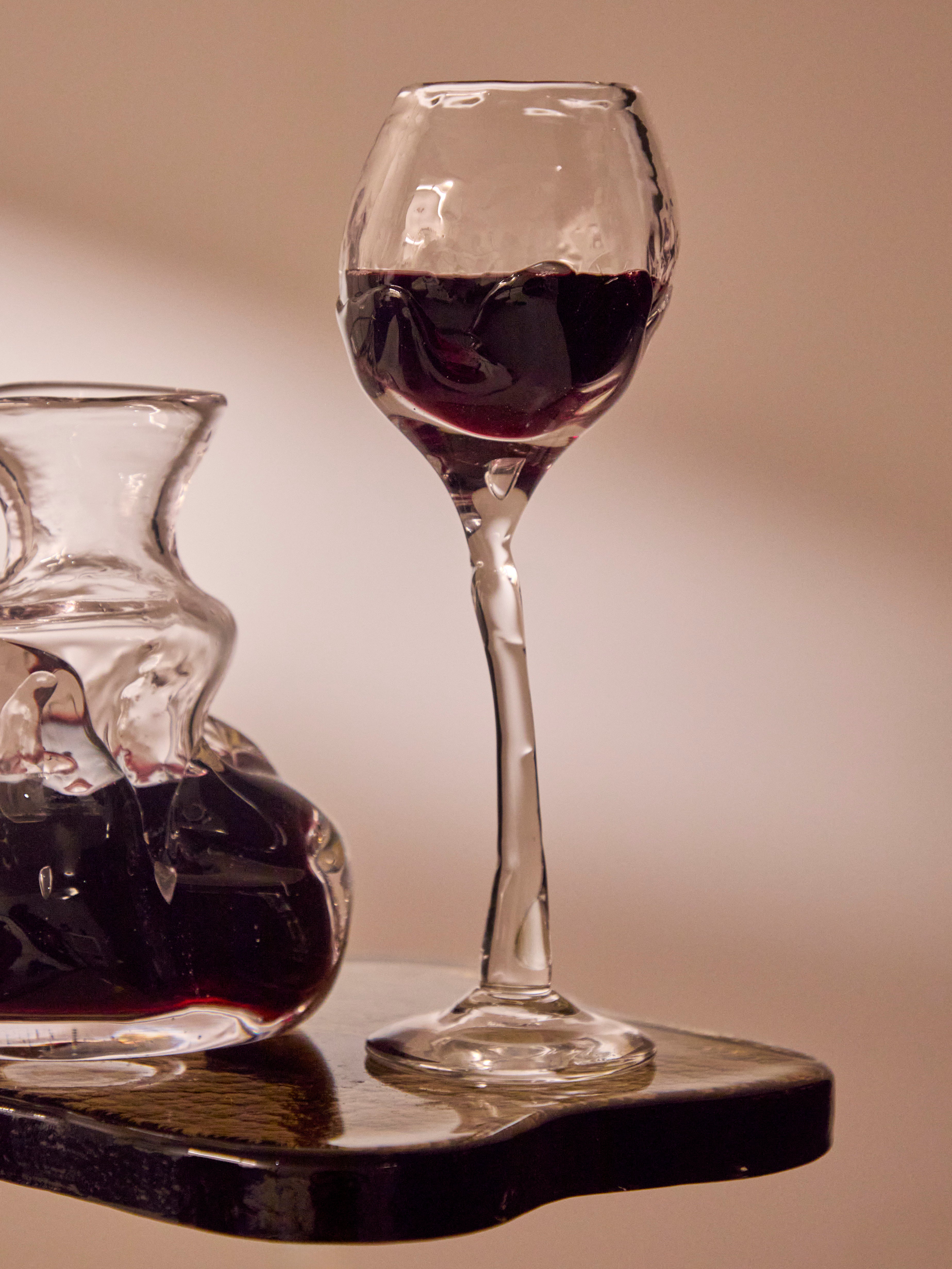 Hand-Blown Wine Glass