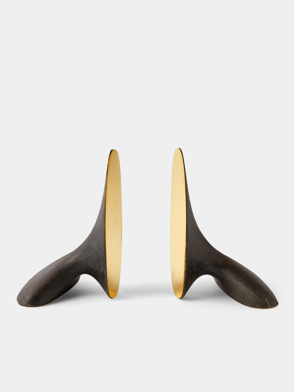 Carl Auböck - Brass Painted Bookends - Black - ABASK