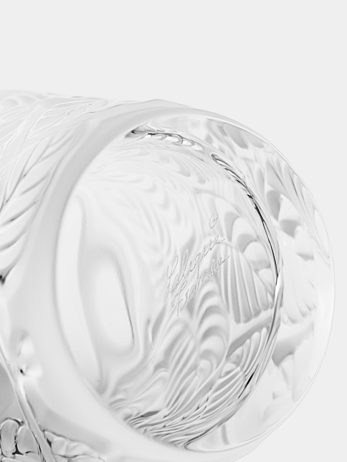 Lalique - Feuilles Crystal Votive - Clear - ABASK