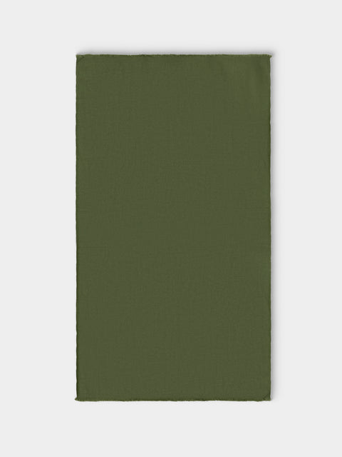 Me & K - Merino Wool and Cashmere King-Size Blanket (106in/2.7m) - Green - ABASK - 