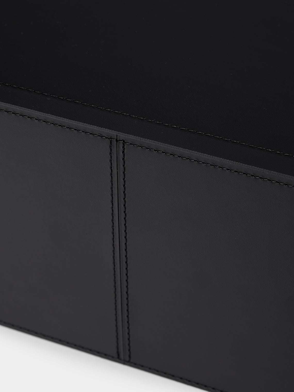 RUDI - Sciuscià Leather Shoe Box - Black - ABASK