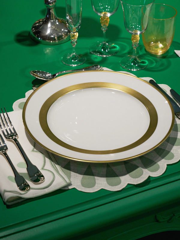 Robert Haviland & C. Parlon - William Porcelain Charger Plates – 12in/30cm (Set of 2) - Gold - ABASK