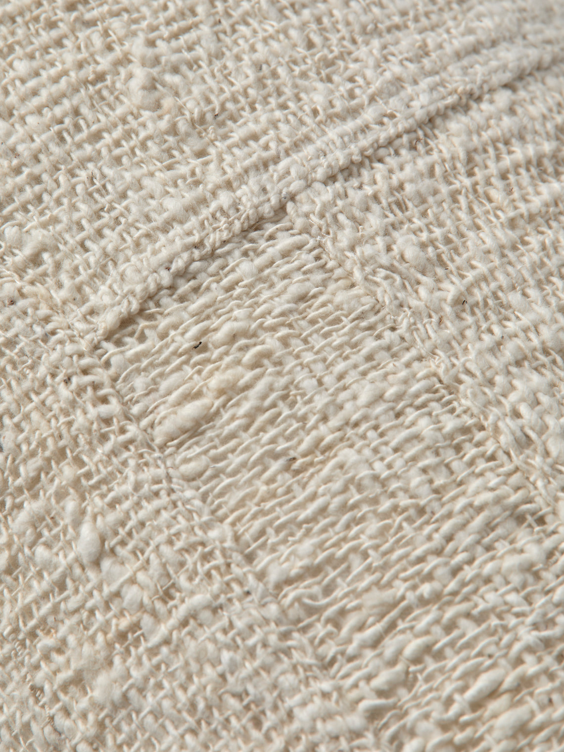 Valentina Hoyos - Patchwork Cotton Lumbar Cushion (31.5in/80cm) - Natural - ABASK