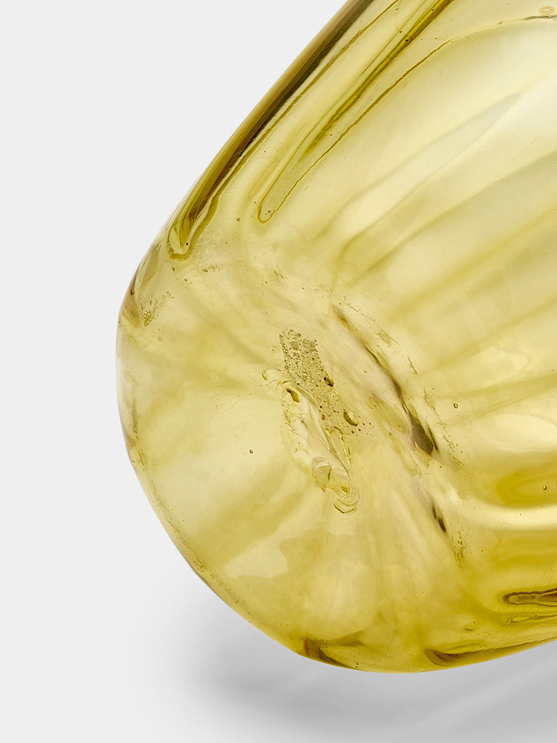 Antique and Vintage - 1920s Cappellini Glass Vase - Yellow - ABASK