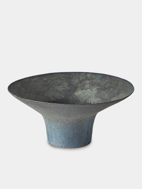Linda Ouhbi - 04/2025 Hand-Built Stoneware Vase (16in/41cm) - Blue - ABASK - 