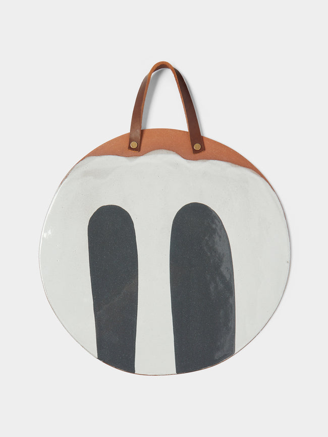 Silvia K Ceramics - Hand-Glazed Terracotta Large Round Platter -  - ABASK - 