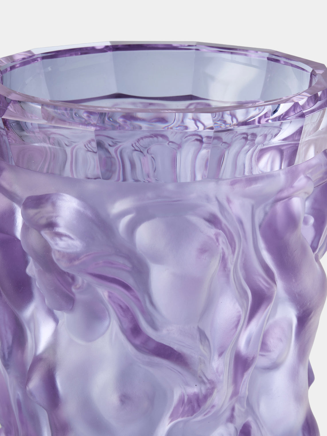 Akua Objects - Michael Hand-Blown Crystal Vase (14.5in/37cm) - Purple - ABASK