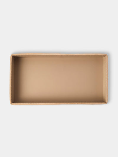 Rabitti 1969 - Todi Leather Valet Tray (10in/25cm) - Cream - ABASK - 
