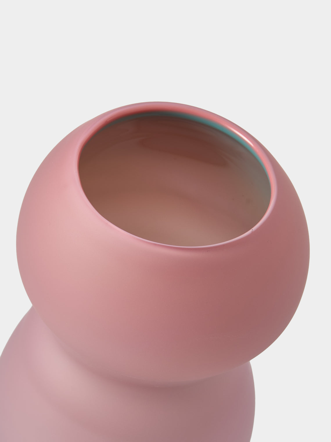 David Valner - Fungus Hand-Blown Glass Vase (9in/23cm) - Pink - ABASK