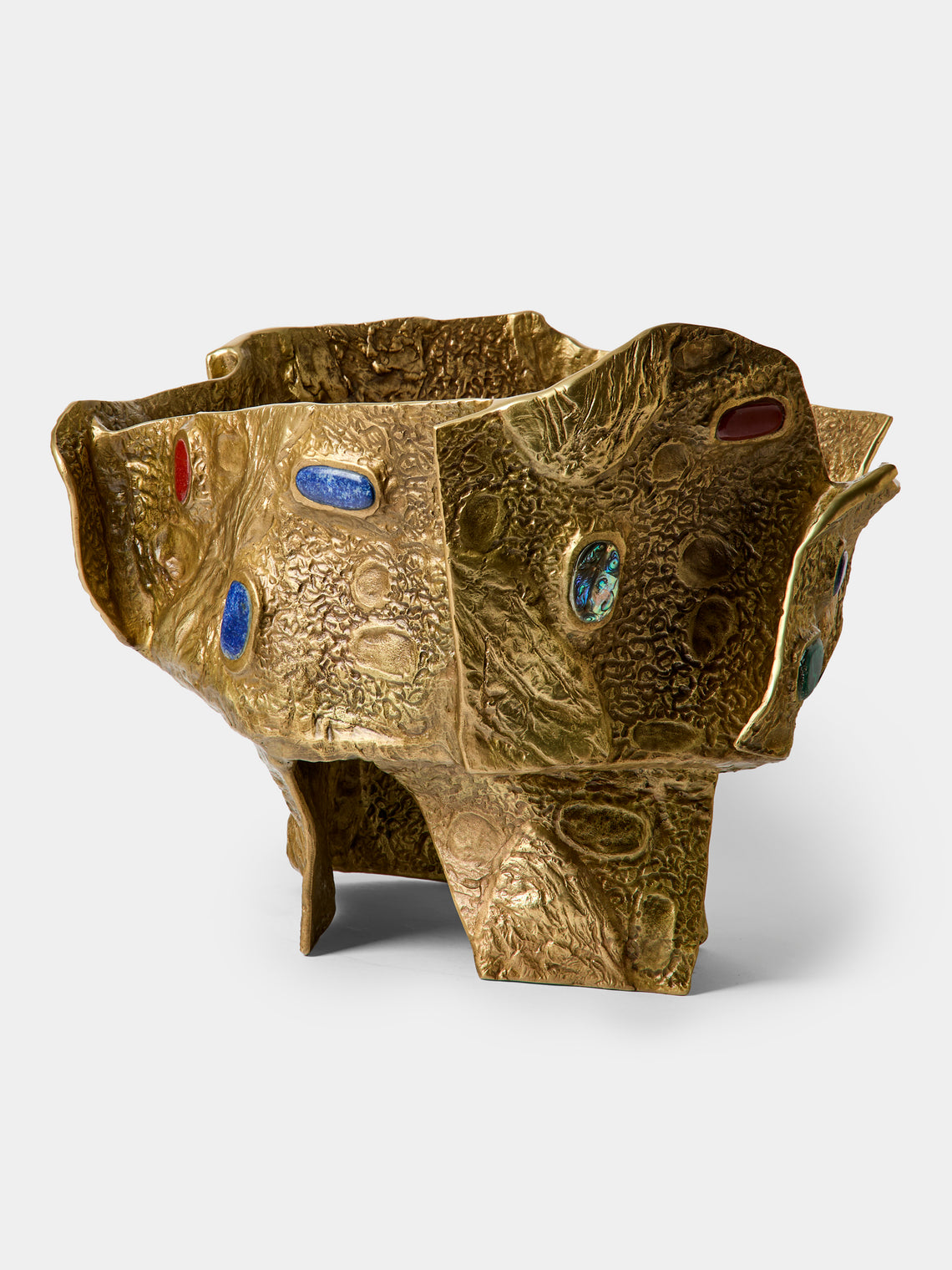 Viya - Tutti Frutti Brass Champagne Bucket - Gold - ABASK