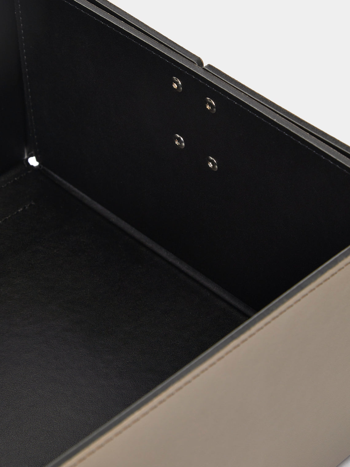 Pinetti - Origami Leather Small Box - Taupe - ABASK