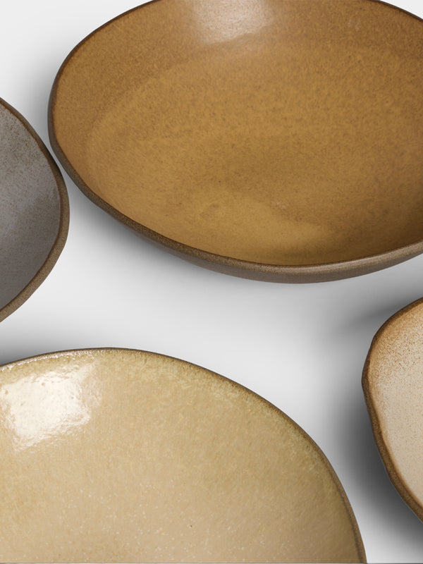 Hana Karim Studio - Hand-Built Stoneware Ramen Bowls (Set of 4) - Cream - ABASK