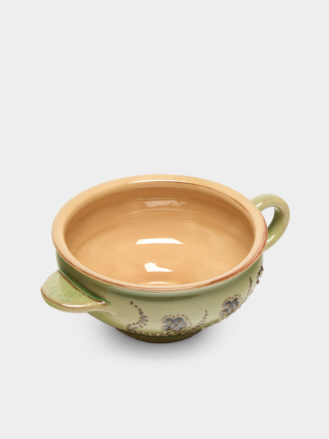 Poterie d’Évires - Flowers Hand-Painted Ceramic Mini Soup Bowls (Set of 6) - Multiple - ABASK