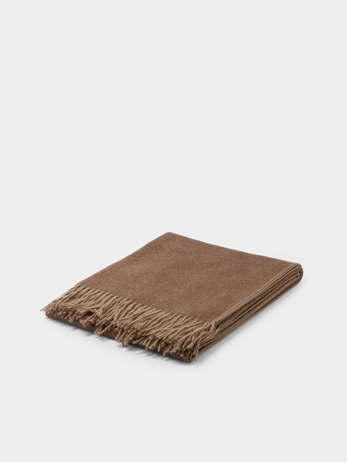Alonpi - Melrose Cashmere Throw (75in/1.9m) - Camel - ABASK