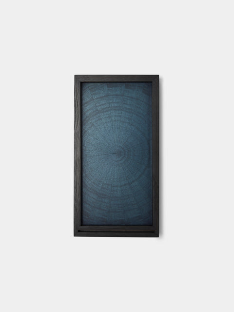 Mori Kougei - Indigo-Dyed Sycamore Tray (8in/21cm) - Blue - ABASK - 