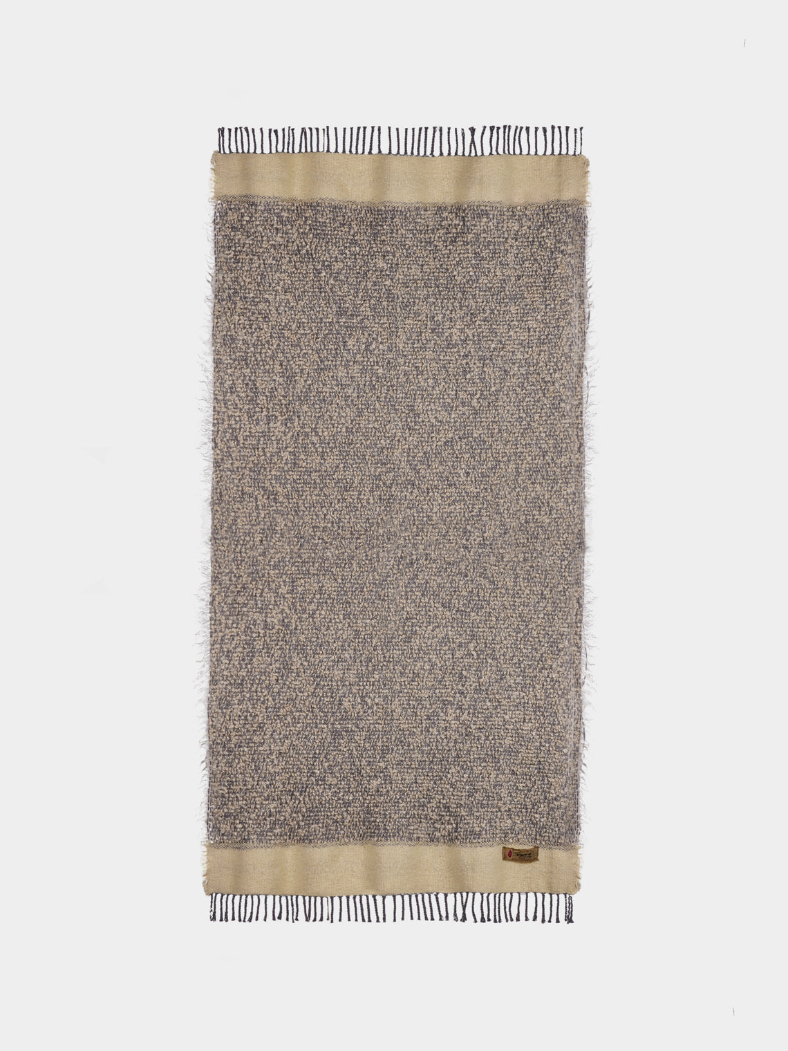 The House of Lyria - Nutrice Mohair and Cotton Throw (78.5in/2m) - Gray - ABASK