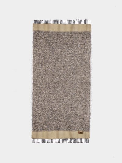 The House of Lyria - Nutrice Mohair and Cotton Throw (78.5in/2m) - Gray - ABASK