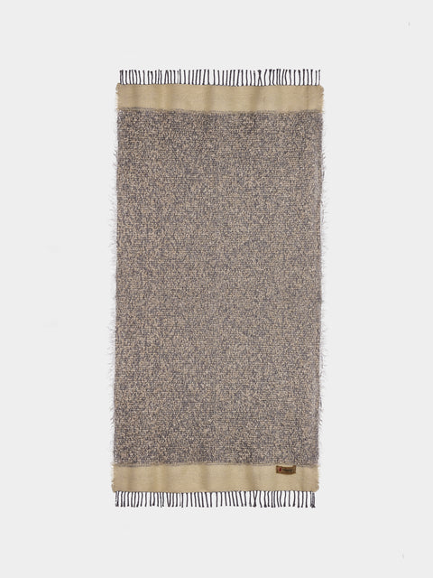 The House of Lyria - Nutrice Mohair and Cotton Throw (78.5in/2m) - Gray - ABASK