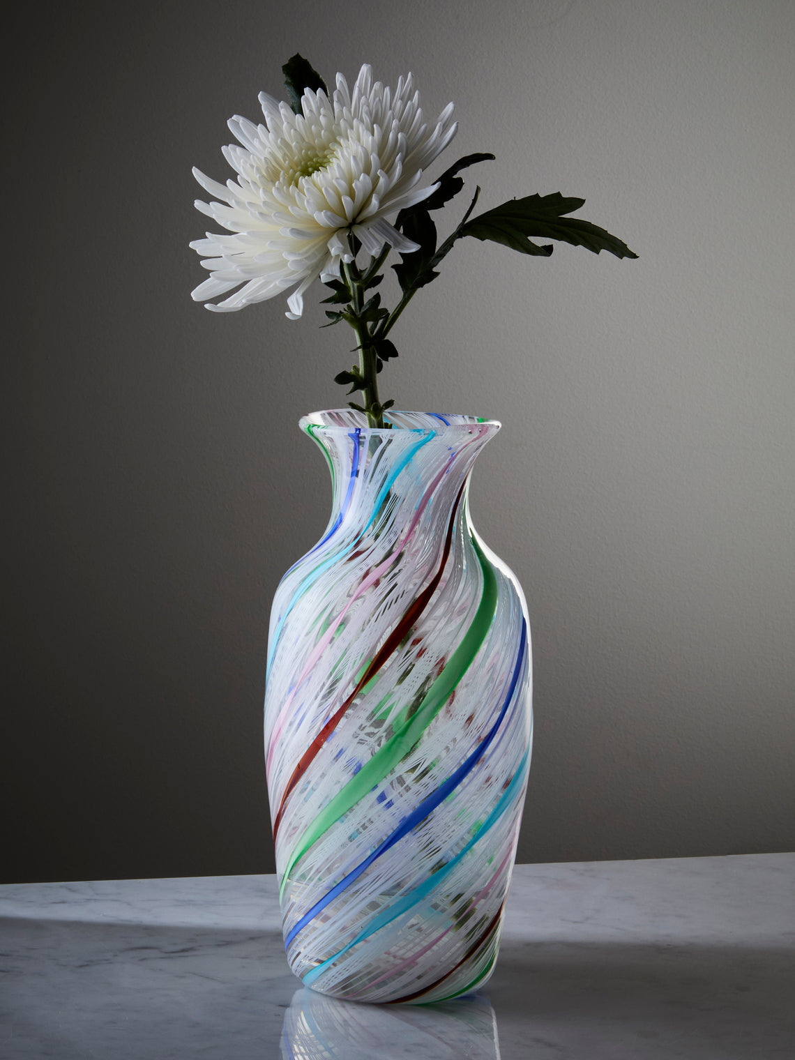 Antique and Vintage - 1980s La Fornasotta Murano Glass Vase (11in/28.5cm) - Multiple - ABASK