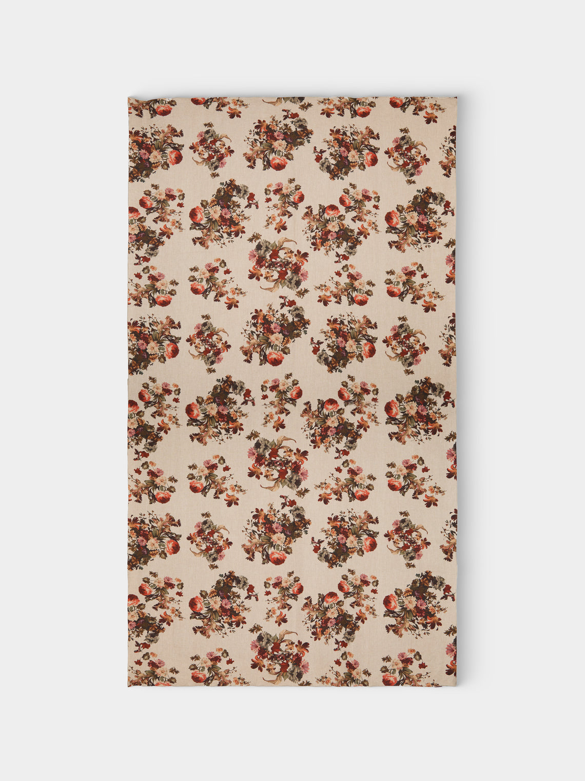 Borgo delle Tovaglie - Amalfi Embroidered Linen Rectangular Tablecloth (156.5in/4m) - Natural - ABASK