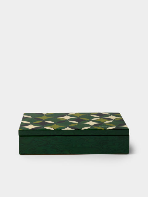 Mastellone Giuseppe - Wood Inlay Jewelry Box - Green - ABASK - 
