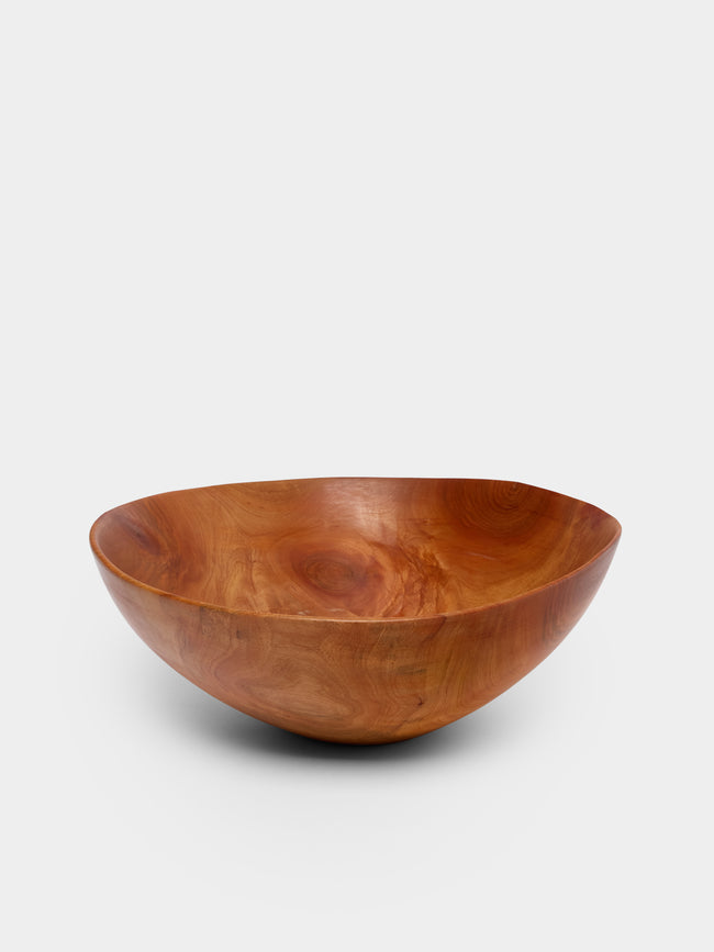 Thursday Furniture - Hand-Turned Cherry Bowl - Brown - ABASK - 