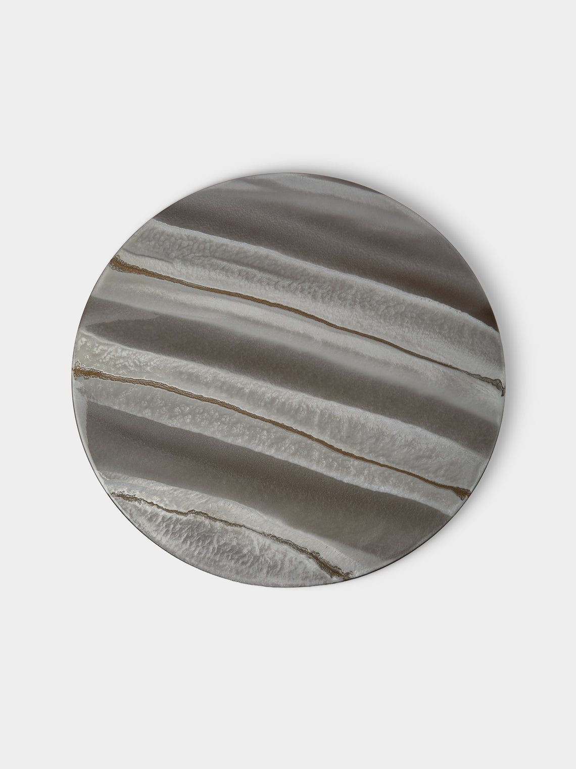 MAAR Design - | Set of 4 | Noce Hand-Painted Lacquered Placemats - Gray - ABASK