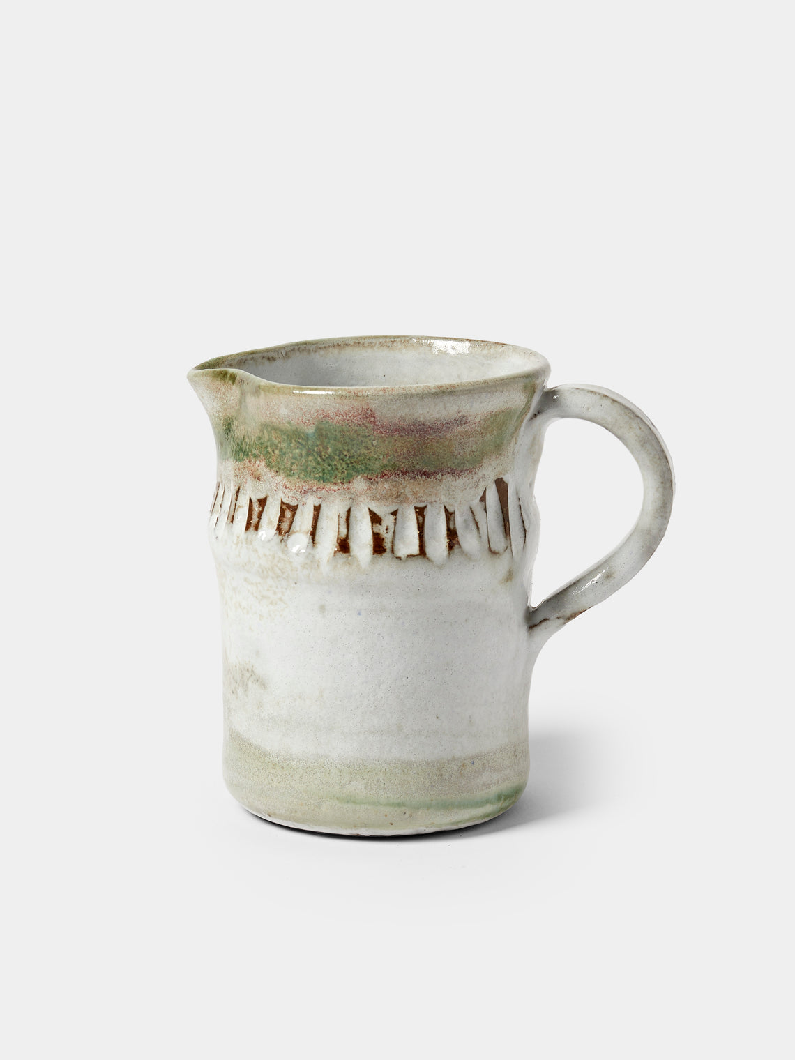 Antique and Vintage - Mid-20th-Century Albert Thiry Ceramic Jug - Beige - ABASK - 