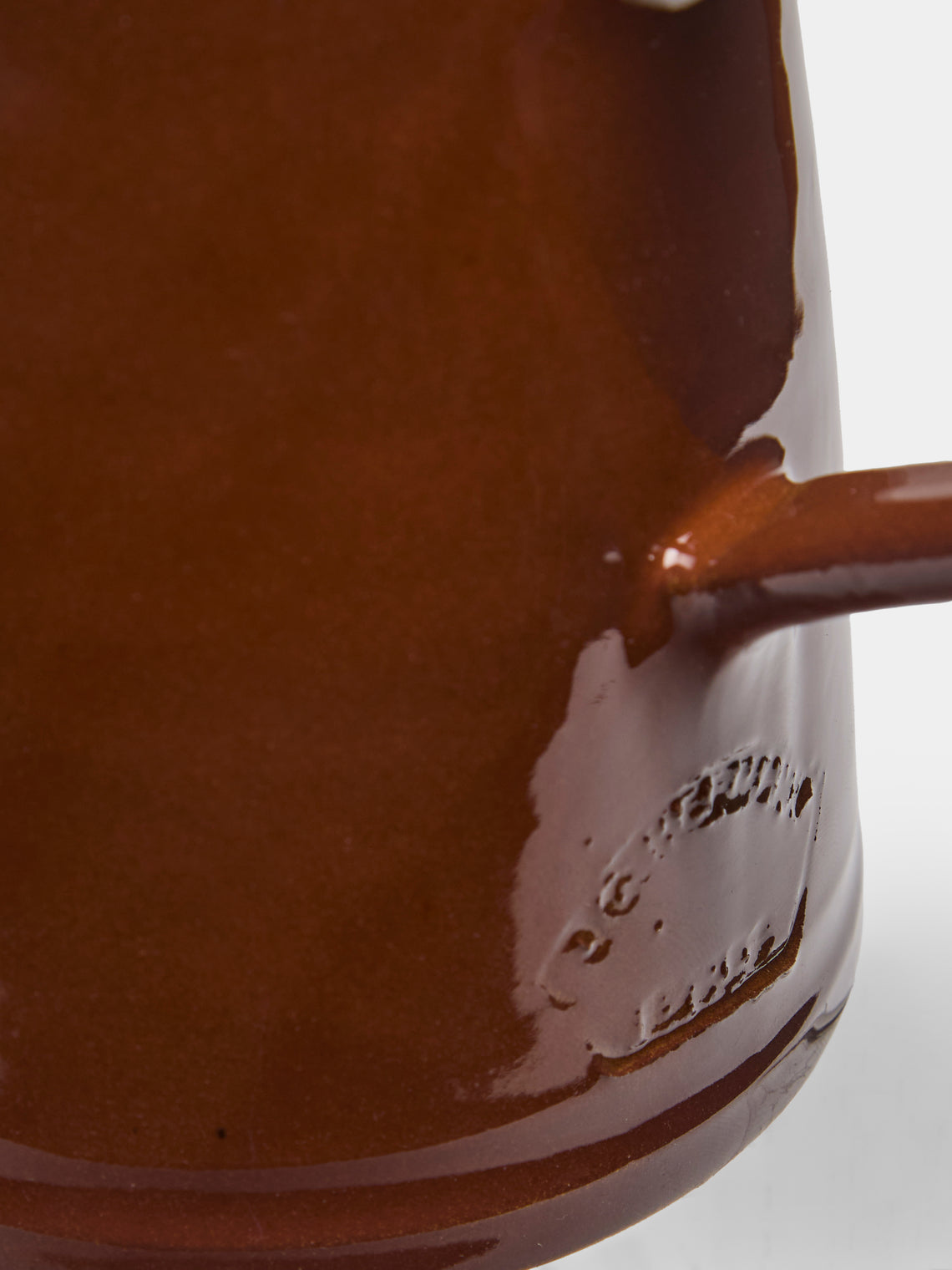 Poterie d’Évires - Pig Hand-Painted Ceramic Milk Jug - Light brown - ABASK