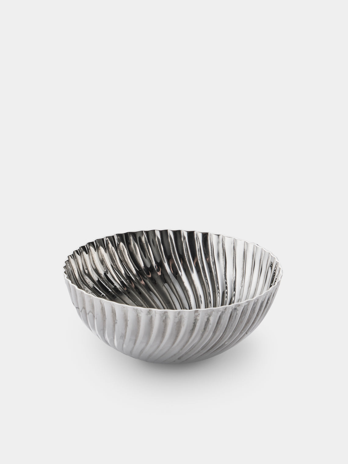 San Lorenzo - 1971 Franco Albini and Franca Helg Spiral Sterling Silver Bowl - Silver - ABASK - 