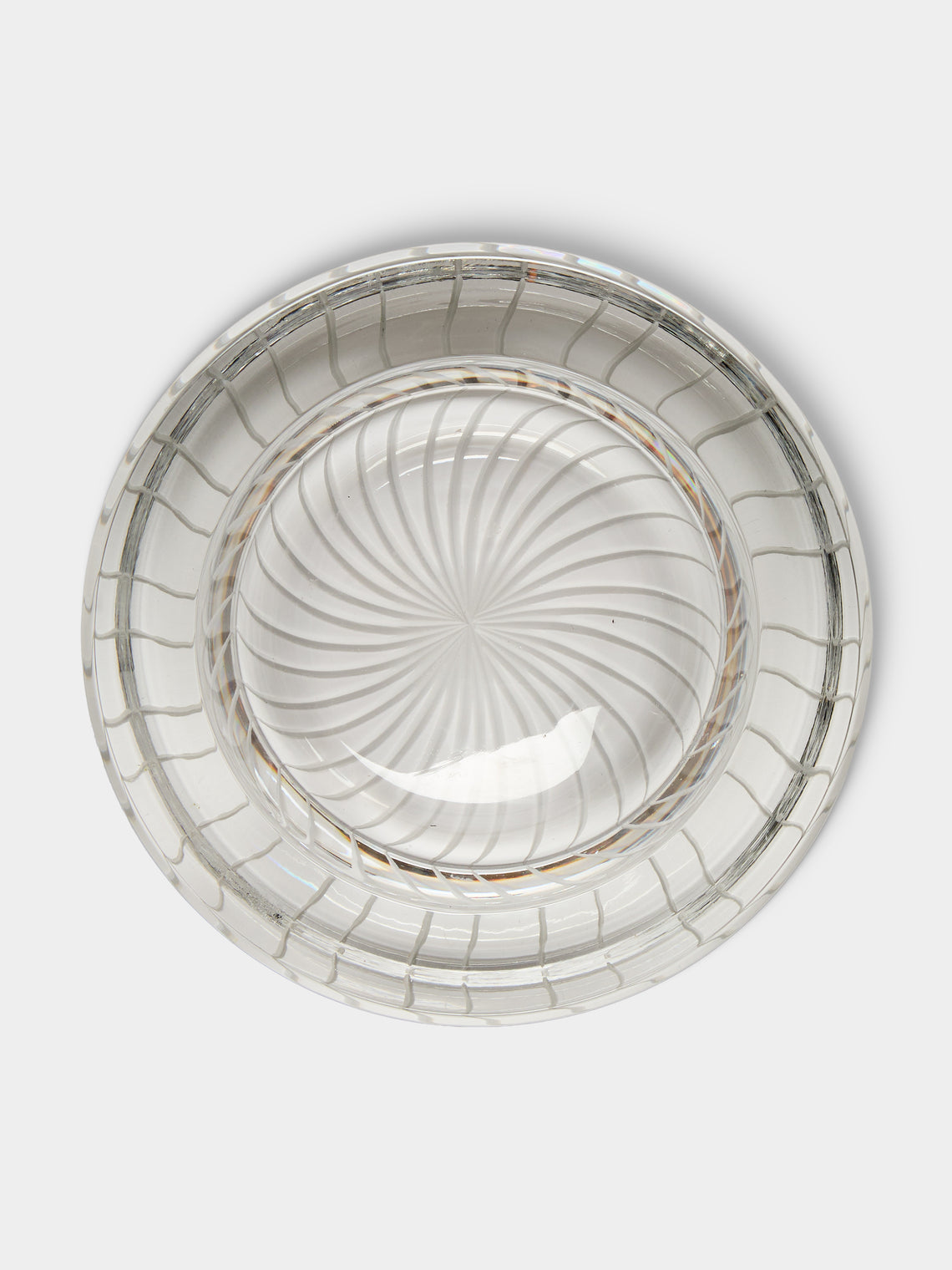 Antique and Vintage - Mid-Century Crystal Ashtray - Clear - ABASK