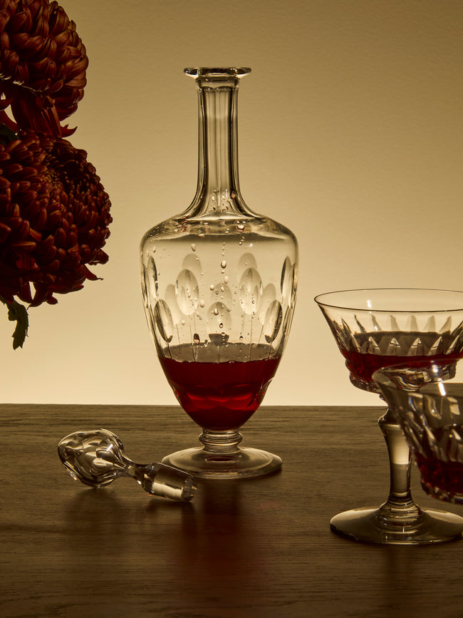 Antique and Vintage - Early-20th-Century Val Saint Lambert Crystal Carafe - Clear - ABASK