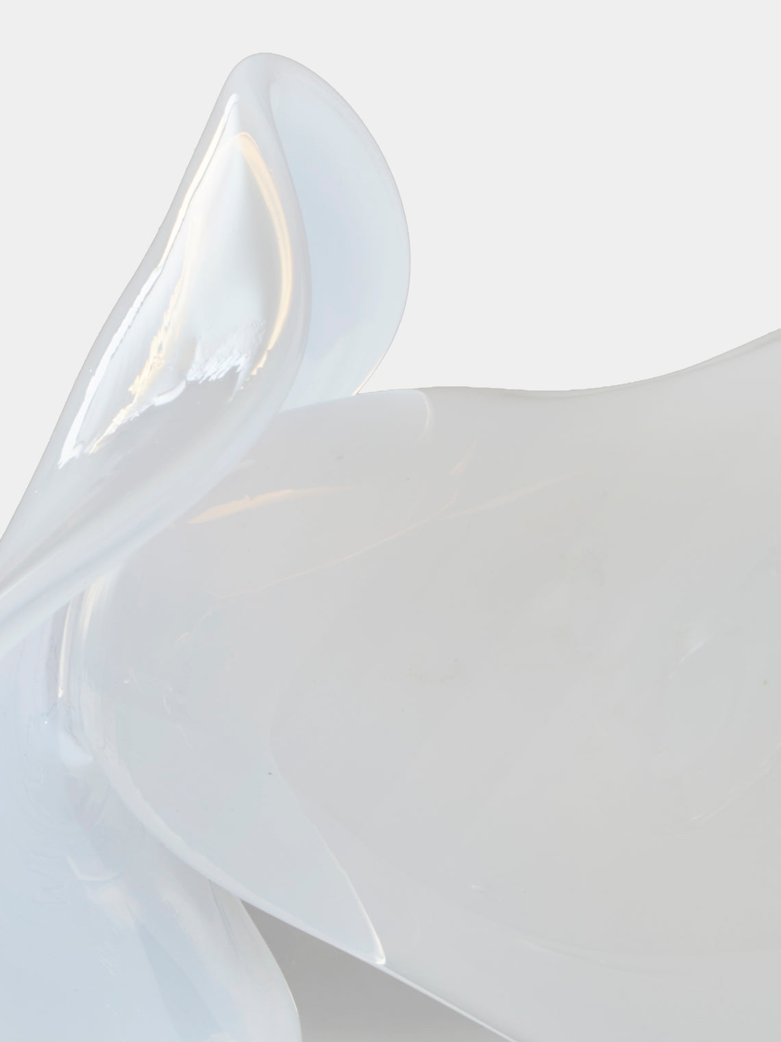 Oog Objects - 6 Hand-Blown Glass Vase (7.5in/18.5cm) - White - ABASK