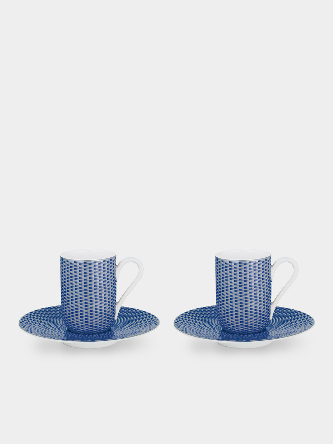 Raynaud - Trésor Bleu Porcelain Espresso Cup and Saucer (Set of 2) - Blue - ABASK 