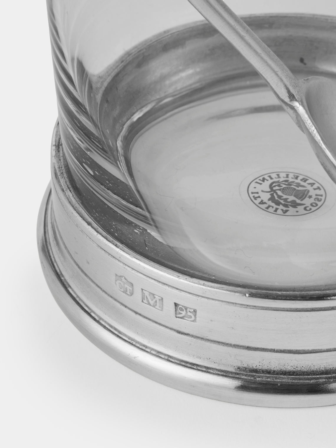 Cosi Tabellini - Sirmione Pewter Jam Jar with Spoon - Silver - ABASK