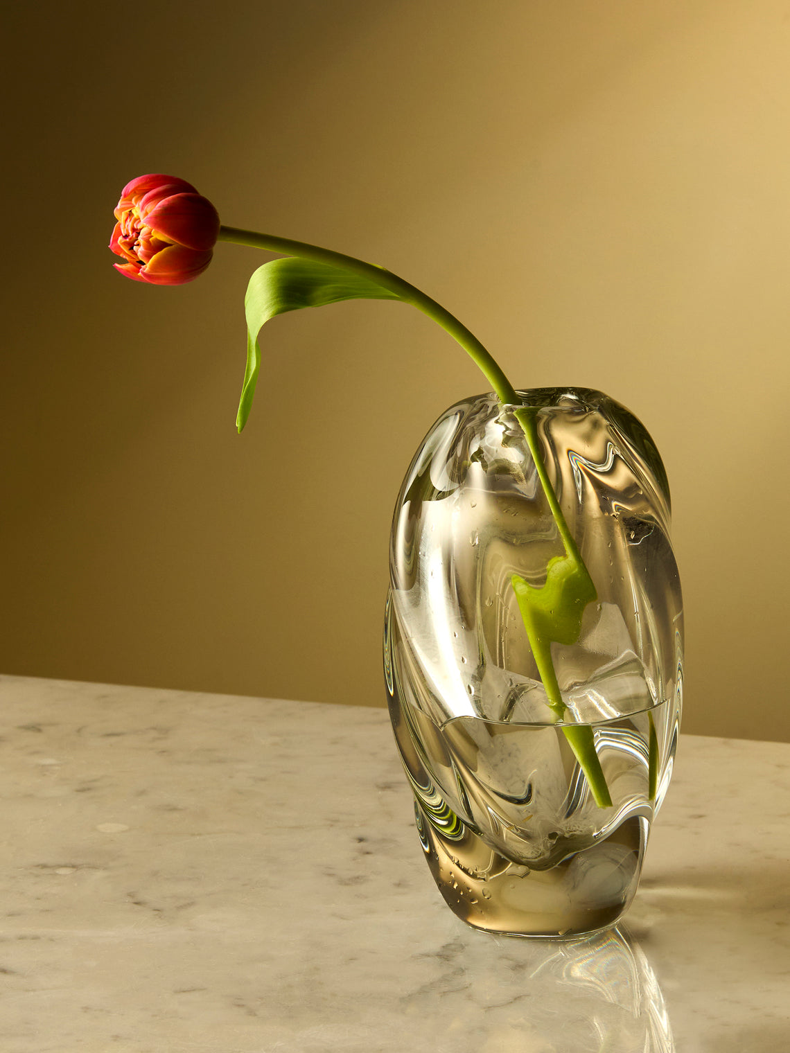 Antique and Vintage - 1950s Flavio Poli Sommerso Glass Bud Vase (7.5in/19cm) - Clear - ABASK
