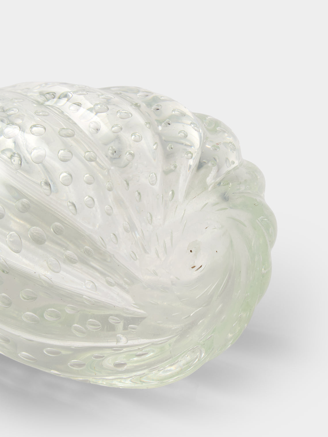 Antique and Vintage - 1940s Barovier Bullicante Murano Glass Vase - Clear - ABASK