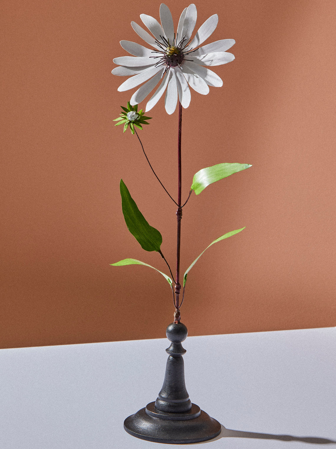 Erbavoglio Milano - Hand-Painted Copper Ornamental Flower - White - ABASK