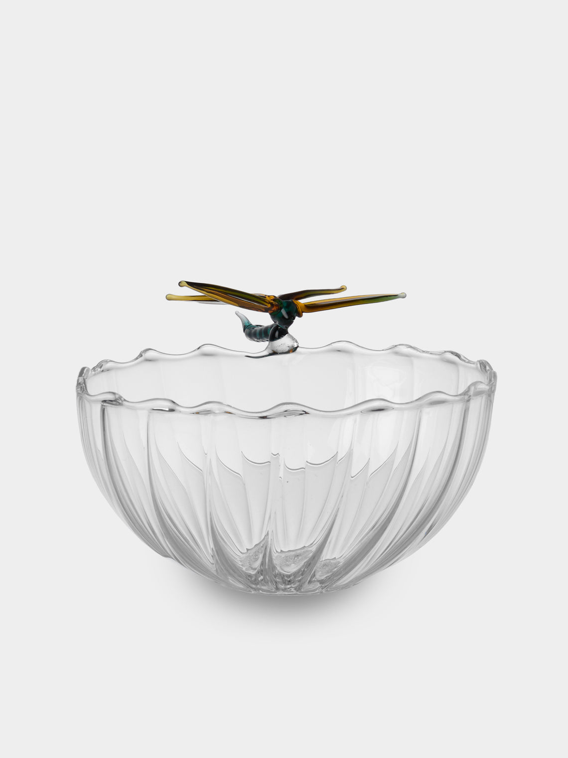 Casarialto - Dragonfly Hand-Blown Glass Bowl - Green - ABASK