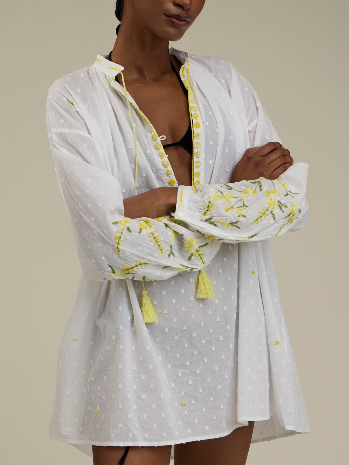 Thierry Colson - The Guise Cotton Tunic - White - ABASK